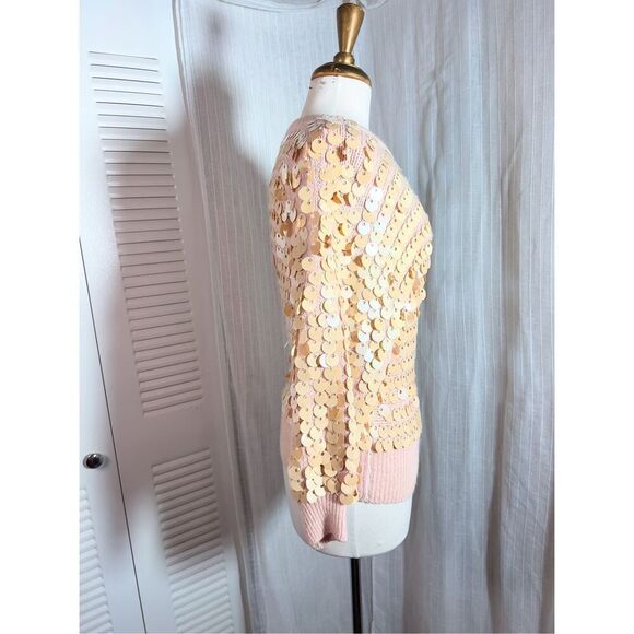 Sèmplice | Women’s | Sweaters | M | Vintage Y2k Sequined Light Barbie Pink Sweat - Picture 6 of 6